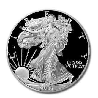 2003 USA 1oz Silver Proof EAGLE - Click Image to Close